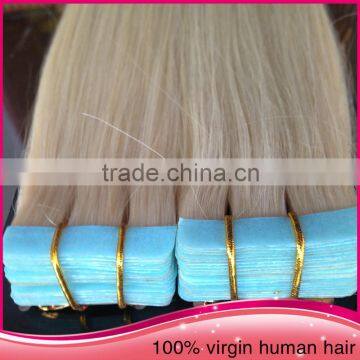 2015 Hot Selling 5A Grade Quality Pu/Tape Hair Extension Real Peru Human Hair Extension photo-3