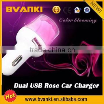 5V3.1A output Dual USB port car charger for iphone/iPad/Samsung/SAM TAB/Android