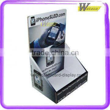 mobile phone shop hot sale counter top cardboard display box for mobile accessories