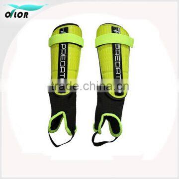 PP eva materials sports safety soccer ball shin guard with elastic strap