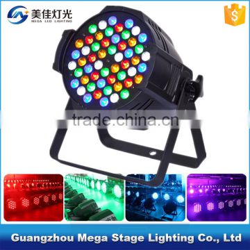 disco dj rgbwa par64 stage wash light 54pcs 3w led par light