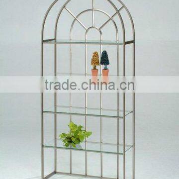 Metal modern display shelf, book case