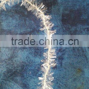 Special fancy yarn/ Shinning lurex feathers yarn polyester nylon material