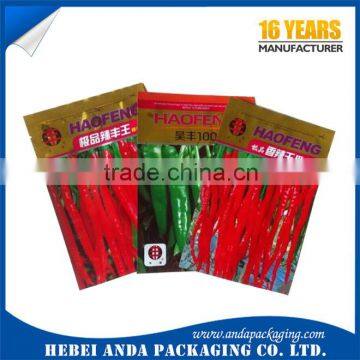 Seed Packaging Bags with Aluminum Foil Stand Up Pouch /vegetable seed packing film rolls                        
                                                                                Supplier's Choice