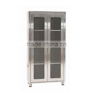 STM - 103 Stainless Steel Double Door Medicine Cabinet stainless steel furniture , hospital fourniture