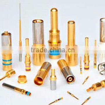 Factory Direct Sale ==custom machining small copper parts with gold plating