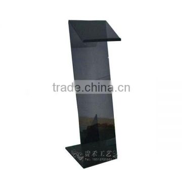 black color fashion acrylic sign holder, brochure holder, handmade brochure holder