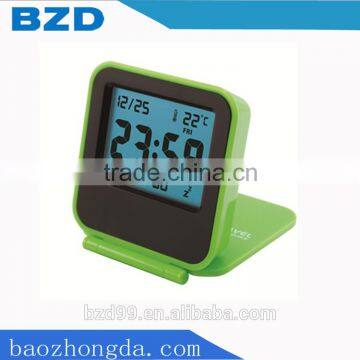 Promotional Portable Fancy KidsTable Digital Alarm Clock With Thermometer Alarm Snooze and Night Light