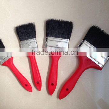 black natural/pure bristle mixed with synthetic filament with plastic handle