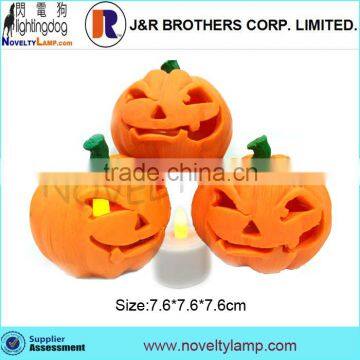 3"Hallowmas pumpkin led candle lamp