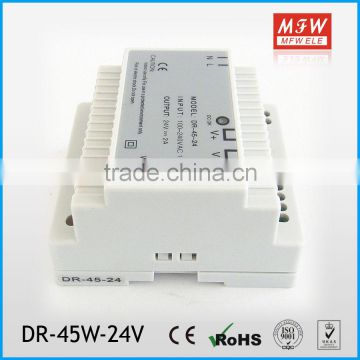 Hot sell DR-45-24 single output 45w DIN rail power supplies 24v 2a