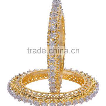 Indian Beautiful American Diamontic Gold Plated Bangle