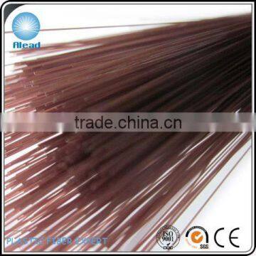 High elastic triangular profile PET broom fiber in brown color, can be mixed with other colors