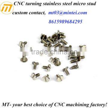 custom CNC turning precision pan head micro slotted drive screws