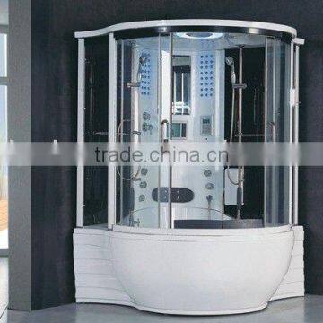 acrylic steam sauna shower room with spa bathtub with MP3 and TV