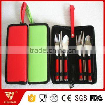 Wholesale Easy to Carry 6 Pcs Dinnerware Set With Plastic Handle in Foldable Nylon Bag photo-2