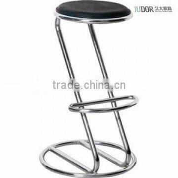 Metal round stool black chair K-1406