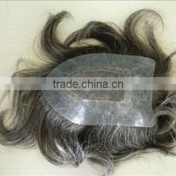 100%human hair toupee for men