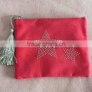 Canvas Small Pouch With Plastic Star