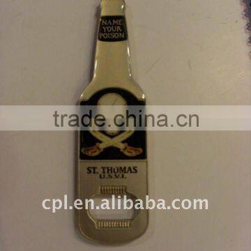 OEM promotional gift metal flat Bottle opener