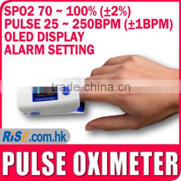 Fingertip Pulse Oximeter Blood Oxygen Saturation SpO2 Pulse Rate Dual Color OLED