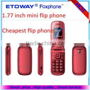 1.77 inch SC6531GSM four bands Java multi-language Cheapest flip phone