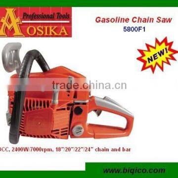 2014 New 25cc 45cc 52cc 58cc 62cc 72cc 78cc Gasoline Chainsaw 5800 58cc Yd58 With Easy Starter 2.4Kw/7500rpm HS84678100