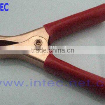 Jumper Wires Alligator Crocodile Roach Test Clip Plastic Handles Crocodile clips 80mm red color I00114