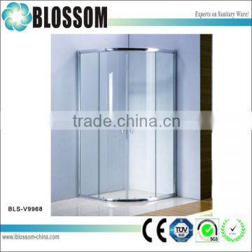 bathroom quadrant circular sliding glass shower enclosure shower cubicle