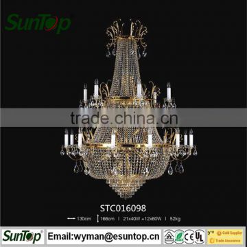 2016 home decoration crystal chandelier modern with Energy Saving