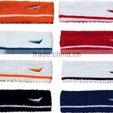 Bulk Sweatbands embroidery cotton sports head band