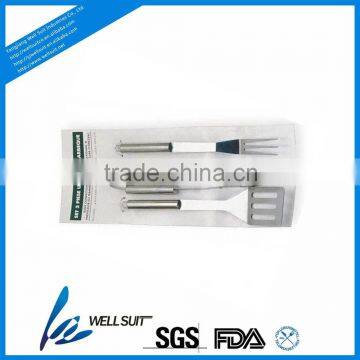 Hot sale high quality s/steel handle bbq tool set