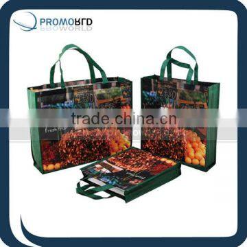 China supplier shopping bag laminated allover print shopping bagBSCI manufacture