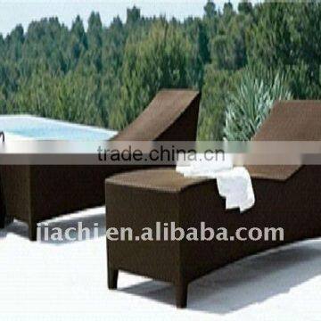 PE rattan beach chair