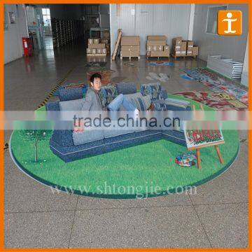 Custom Good Quality Full Colour Print Anti Slip Scratch Resistant 3D Floor Decals                        
                                                Quality Choice