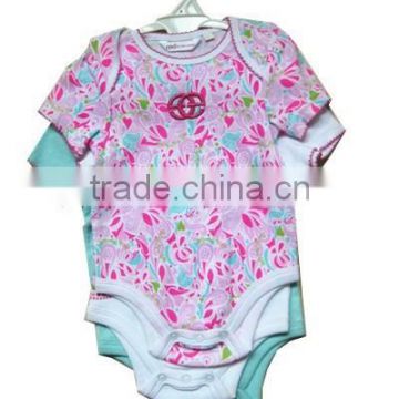 wholesale baby bodysuit fashion printed long sleeve bodysuit