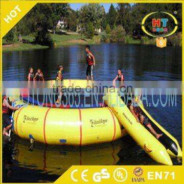 2016 New Inflatable Water Trampoline Combo With Launch And Slide For Sale photo-4