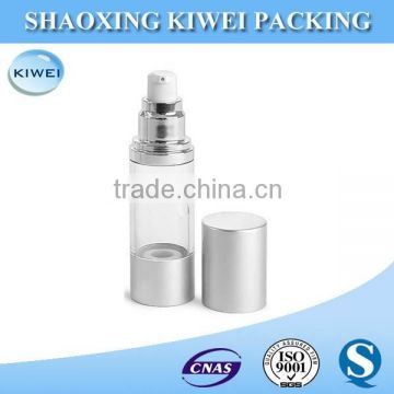 Airless Pump Bottle Silver Matte