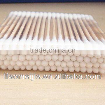 Ear Cleaning Applicators with Wooden Stick Double tips