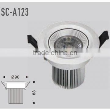 600lm Warm White LED COB Down Light 7W (SC-A123)