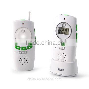 2.4GHz Wireless Digital LCD Color Audio Baby Phone+Temperature Display+Music Lullabies,Rechargeable