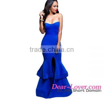 Wholesale Evening Party Women Wear 2016 Hot Elegant Royal Blue Prom Dresses