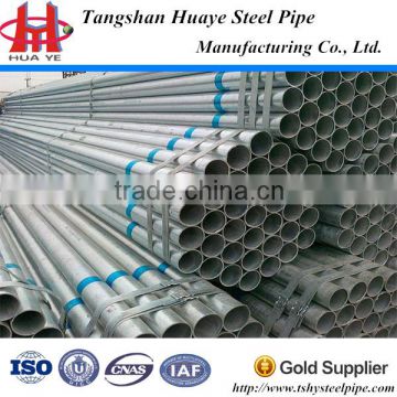 construction building hot dip welded galvanized steel round section pipe