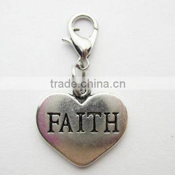 2016 Fashion Faith EngravedJewelry Logo Charm