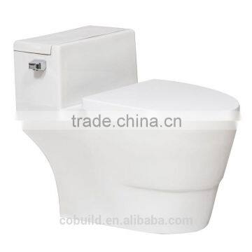 Water saving ceramic one piece closet