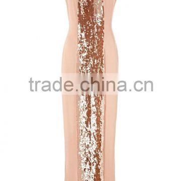 High end quality sequin evening gown