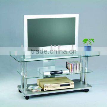 Glass TV Trolley Stand