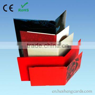 Custom Logo LCD Splicing Video Brochure 650mAh Built-in Battery
