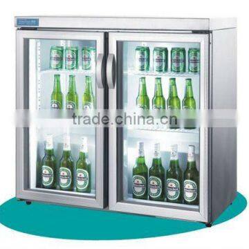 double doors table top cooler