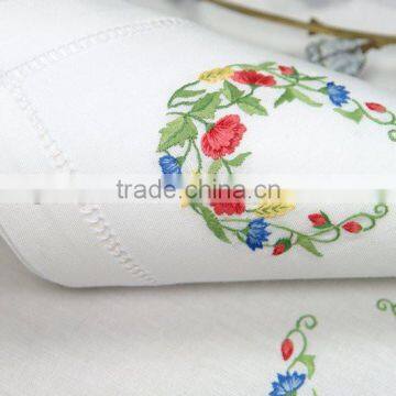 Hand Embroidery Napkin,hemstitch Napkin,linen Napkin photo-3